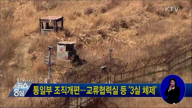 통일부 조직개편···교류협력실 등 '3실 체제'