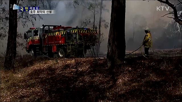 역대 최악의 호주 산불···주민·관광객 안전지역 대피 