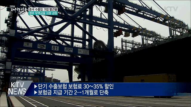 중국 수출입 타격 최소화···'무역금융 4천억 지원'