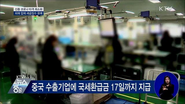 신종 코로나 피해 자영업자·업체 세금 납부 유예