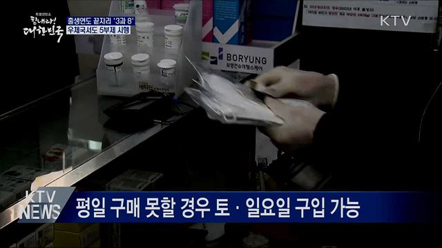 출생연도 끝자리 '3과 8'···우체국서도 5부제 시행