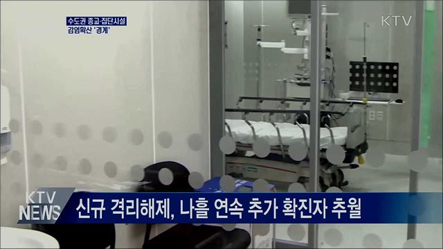 수도권 종교·집단시설 중심 감염확산 '경계'