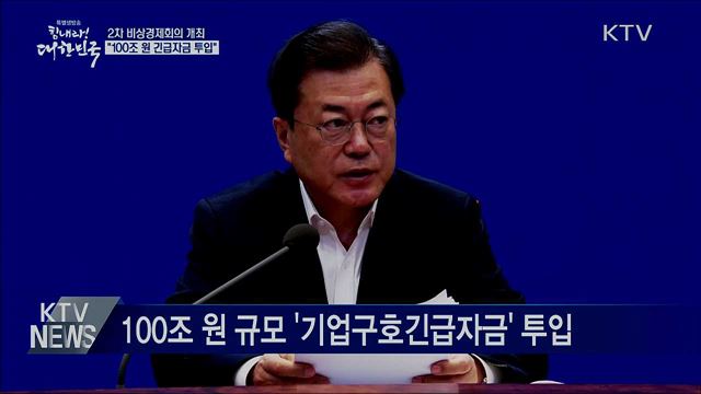 2차 비상경제회의···100조 원 긴급자금 투입