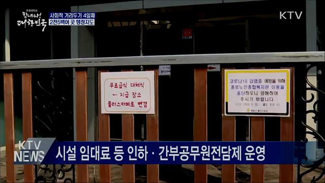 '사회적 거리두기' 위반 2천5백여 곳 행정지도