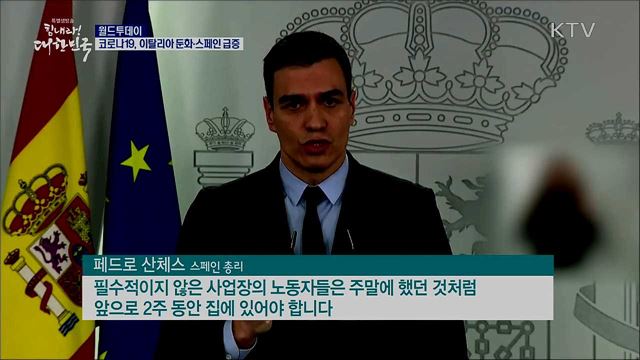 코로나19, 이탈리아 둔화·스페인 급증 [월드 투데이]