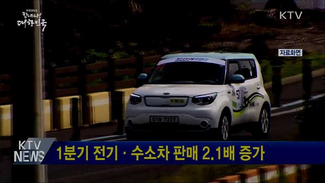 1분기 전기·수소차 판매 2.1배 증가