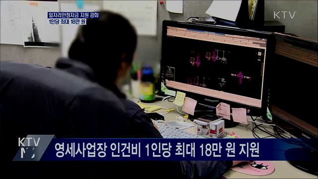 영세사업장 인건비 1인당 최대 18만 원 지원