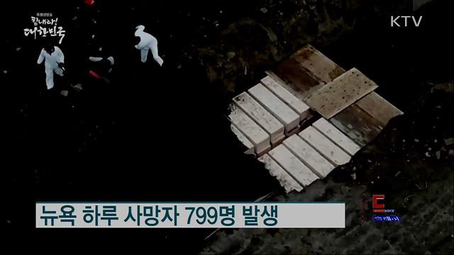 뉴욕 하루 사망자 799명 발생 [월드 투데이]