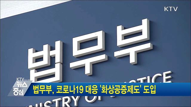 법무부, 코로나19 대응 '화상공증제도' 도입