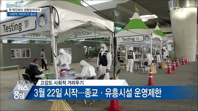 첫 확진에서 생활방역까지···'사회적 거리두기' 효과