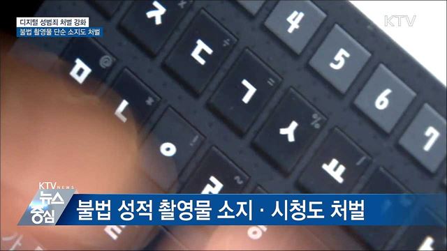 성착취물 소지도 처벌···아동·청소년 성범죄 신상공개