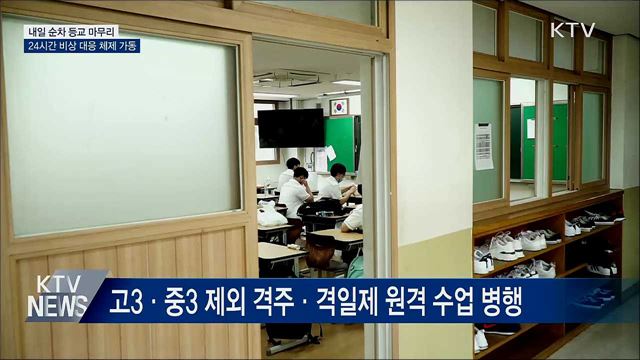 내일 중1·초5~6학년 등교···순차적 등교 마무리