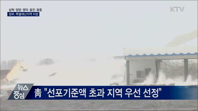 삼척·영덕 등 5곳 특별재난지역 지정