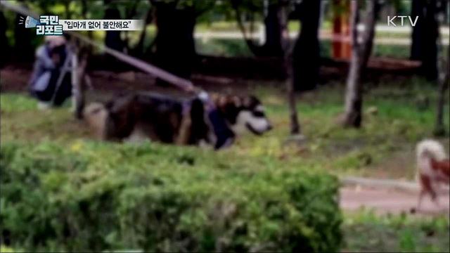 "입마개 없는 반려견 불안해요"···시민 목소리 커져