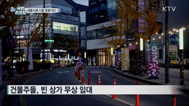 빈 상가 많은 세종시···시범 문화거리 등장