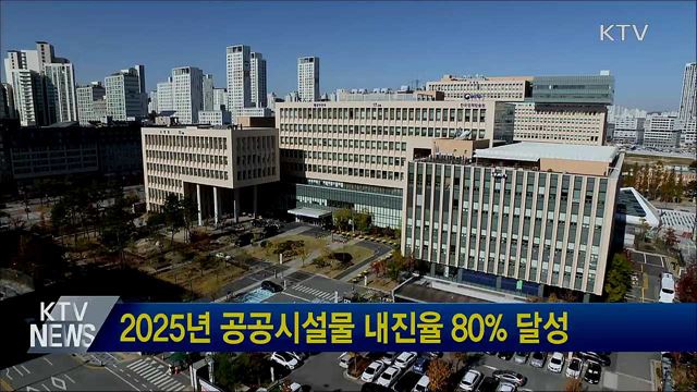 2025년 공공시설물 내진율 80% 달성