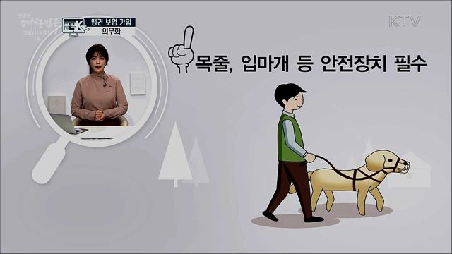 맹견 보험 가입 의무화 [클릭K]