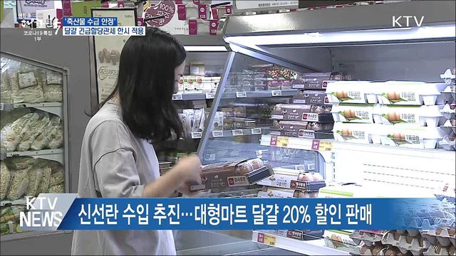 축산물 수급 안정···'달걀 긴급할당관세' 한시 적용