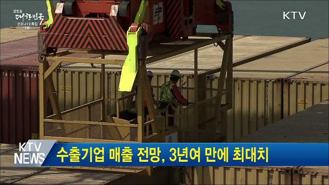 수출기업 매출 전망, 3년여 만에 최대치