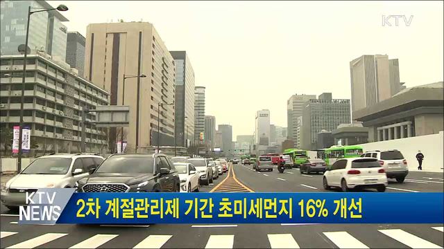 2차 계절관리제 기간 초미세먼지 16% 개선