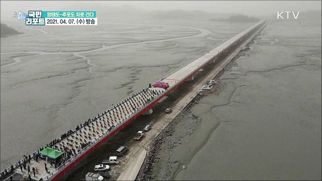 3백 년 주민 숙원 신안군 '추포대교' 개통