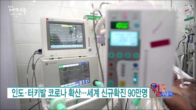 인도·터키발 코로나 확산···세계 신규확진 90만명 [월드 투데이]