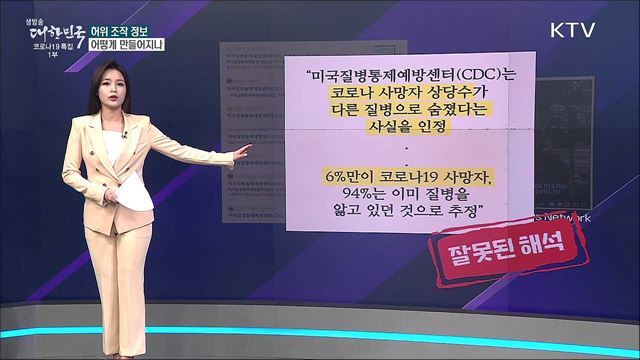 미국 CDC가 코로나 사망자 수 부풀렸다고 발표했다? [사실은 이렇습니다]