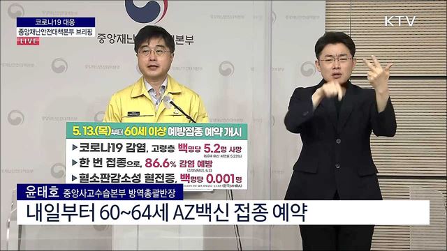 코로나19 대응 중앙재난안전대책본부 브리핑 (21. 05. 12. 11시)