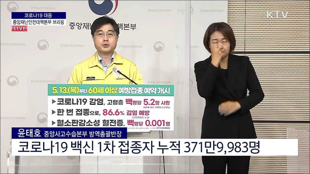 코로나19 대응 중앙재난안전대책본부 브리핑 (21. 05. 14. 11시) 