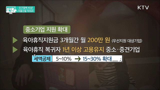 인구절벽 비상! 저출산을 막아라 [클릭K]