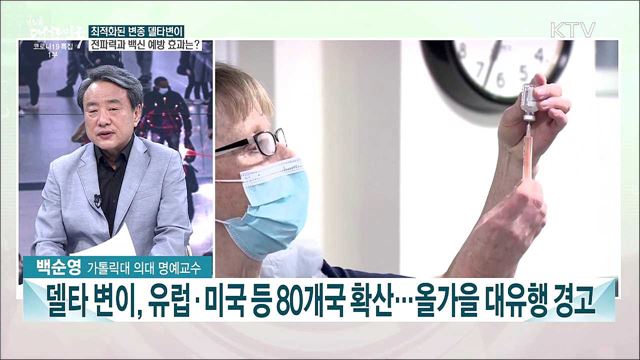 코로나19 델타 변이 전세계 확산···백신 접종 효과는?
