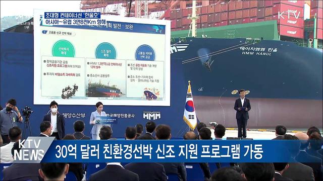 '한울호' 출항···아시아~유럽 3만8천Km 항해