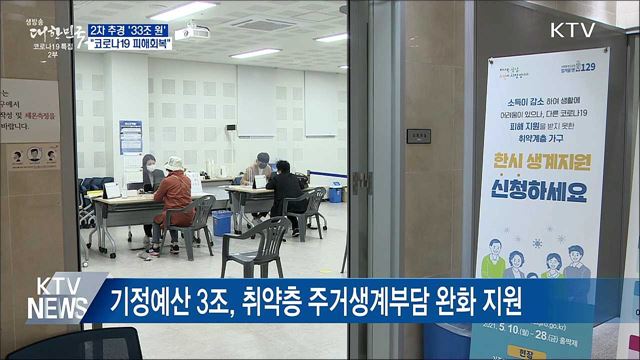 2차 추경 '33조 원'···"코로나19 피해회복"