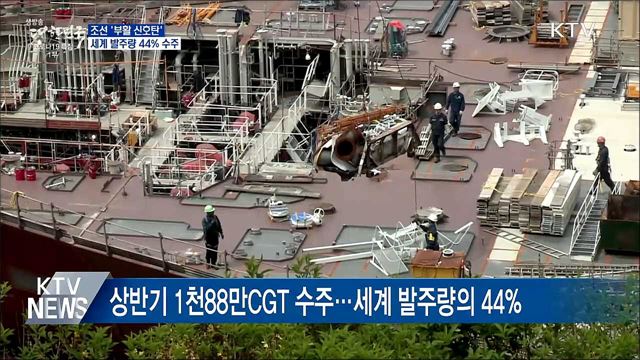 조선 '부활 신호탄'···세계 발주량 44% 수주