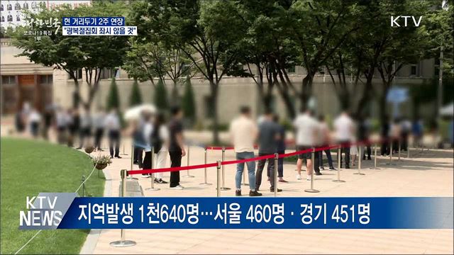 수도권 4단계·비수도권 3단계 '2주 연장'