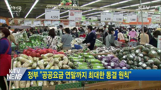 정부 "공공요금 연말까지 최대한 동결 원칙"