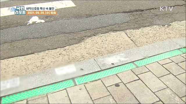 스몸비족 위한 '바닥신호등' 확대 속 불안