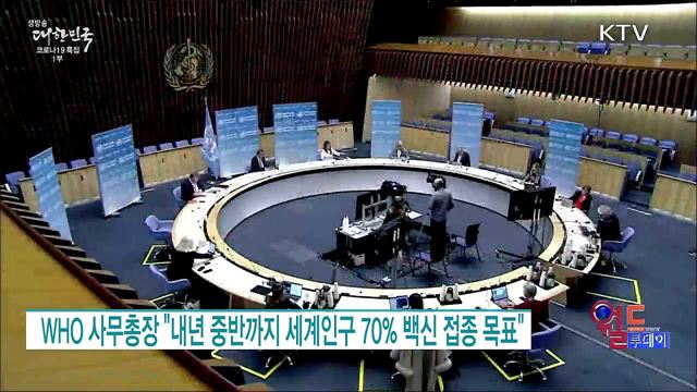 WHO 사무총장 "내년 중반까지 세계인구 70% 백신 접종 목표" [월드 투데이]
