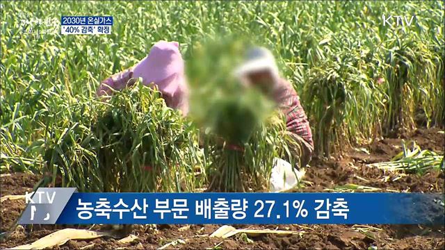 2030년 온실가스 40% 감축 확정···"피해 최소화"