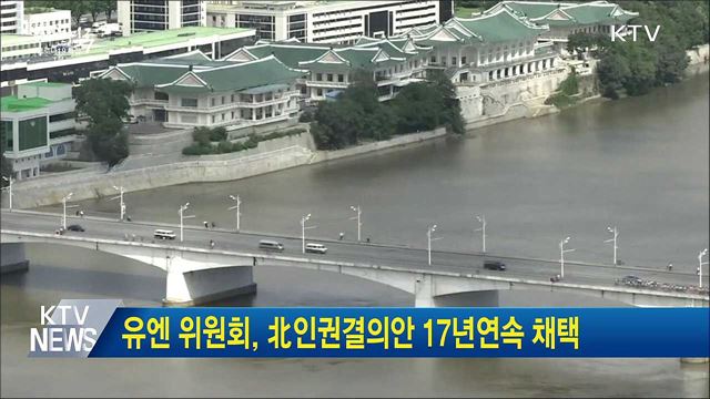 유엔 위원회, 北인권결의안 17년연속 채택