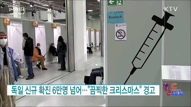 독일 신규 확진 6만명 넘어···"끔찍한 크리스마스" 경고 [월드 투데이]
