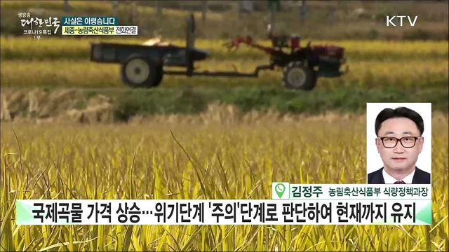 국제곡물 조기경보지수 '심각' 단계까지 치솟았다? [사실은 이렇습니다]