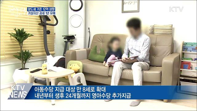 양도세 기준 12억 상향···가상자산 과세 1년 유예