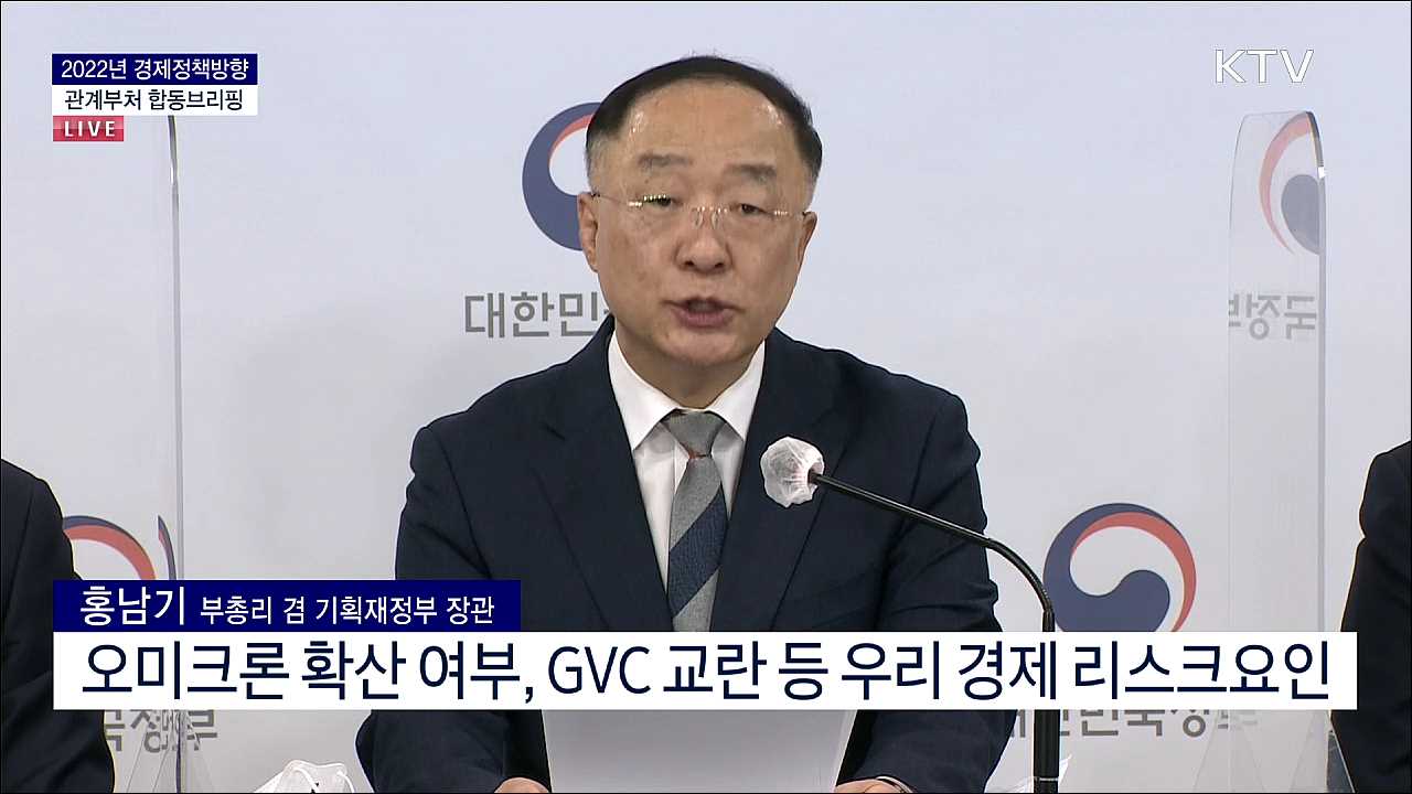 2022년 경제정책방향 관계부처 합동브리핑