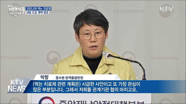 '먹는 치료제' 도입 계획 내일 공개