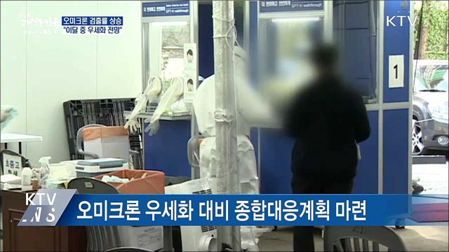 "이달 오미크론 우세화···역량 확보에 집중"