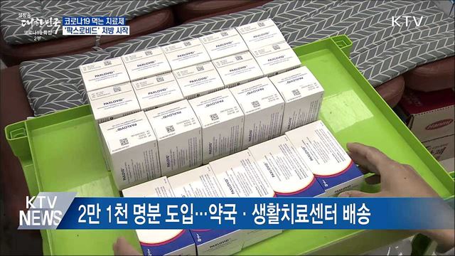 코로나19 먹는 치료제 '팍스로비드' 처방 시작