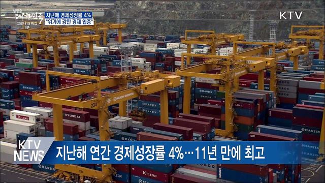 지난해 한국경제 4% 성장···"위기에 강한 경제 입증"
