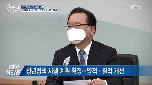 청년정책 376개 과제 확정···가족 돌봄 청년 지원 강화