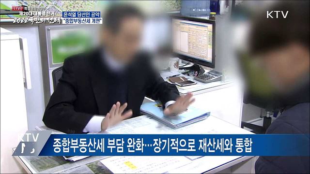 윤석열 당선인 공약···"종합부동산세 개편"